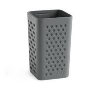 TATAY Bicchiere per spazzolino da denti e dentifricio Bohol, in polipropilene, senza BPA, in plastica riciclata al 100%, grigio antracite. Dimensioni: 6,5 x 6,5 x 11 cm