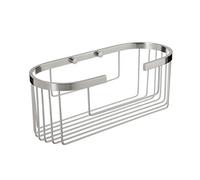 TATAY Cestino da Doccia Aluminium, in Alluminio Lucido, Ovale, con Apertura Frontale e con Una Grande capacità. dal Design Moderno e Perfetto per ottimizzare Gli spazi.