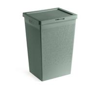 TATAY Cestino per Vestiti 60L Bohol Cesto portabiancheria, Polypropylene, Verde, 35.5 x 42.5 x 62 cm