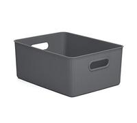 TATAY Cestino Portaoggetti Baobab, 15L di Capacita, Polipropilene, Senza BPA, Grigio, Dimensione 29,4 x 38,5 x 16 cm
