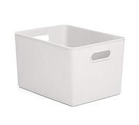 TATAY Cestino Portaoggetti Baobab, 22L di Capacita, Polipropilene, Senza BPA, Bianco, Dimensione 29,4 x 38,5 x 23 cm