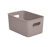 TATAY Cestino Portaoggetti Baobab, 5L di Capacita, Polipropilene, Senza BPA, Tortora, Dimensione 18,1 x 27,2 x 13 cm