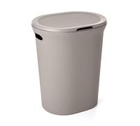 Tatay Cesto Biancheria Sporca Baobab, 40L dI Capacità, Polipropilene, Senza BPA, con Coperchio, Tortora, Dimensione: 41 x 33 x 50 cm