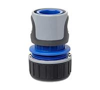 TATAY Connettore Rapido per Tubo da Giardino Premium 3/4" (19mm), Connettore per raccordo universale, Installazione facile, Protezione solare, Grigio - Nero