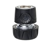 TATAY Connettore Rapido per Tubo da Giardino 3/4" (19mm), Connettore per raccordo universale, Installazione facile, Acciaio inossidabile e Resistente alla corrosione, Argento - Nero