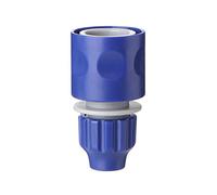TATAY Connettore Rapido per Tubo da Giardino (9 mm) Top Line, Connettore Universale, Installazione Facile, Protezione Solare, Blu