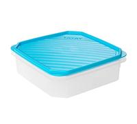 TATAY Contenitore per Alimenti, Ermetico, capacità 1.3L, Coperchio a Scatto Flessibile, Senza BPA, Adatto al microonde e alla lavastoviglie, Bianco. Dimensione: 18,5 x 18,5 x 6,1 cm