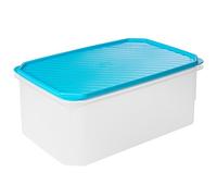 TATAY Juliet Contenedor alimentos Rectangular Gran capacidad con tapa Flexible Azul, Libre de BpA, Blu, 4,7L