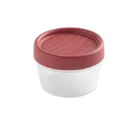 TATAY Contenitori Ermetici per Alimenti 0,2L Twist | Coperchio a Vite | Contenitori Plastica per Alimenti | Microonde, Lavastoviglie, Frigo, Freezer | Plastica senza BPA | 8,5x8,5x6 cm, Rosso