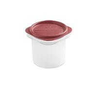 TATAY Contenitori Ermetici per Alimenti 0,3L Top Flex | Coperchio a Pressione | Contenitori Plastica per Alimenti | Microonde, Lavastoviglie, Frigo, Freezer | Senza BPA | 8,7x8,7x8,5 cm, Rosso