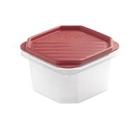 TATAY Contenitori Ermetici per Alimenti 0,6L Top Flex | Coperchio a Pressione | Contenitori Plastica per Alimenti | Microonde, Lavastoviglie, Frigo, Freezer | Senza BPA | 12x12x7,5 cm, Rosso