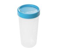 TATAY Contenitori Ermetici per Alimenti 0,6L Twist | Coperchio a Vite | Contenitori Plastica per Alimenti | Microonde, Lavastoviglie, Frigo, Freezer | Plastica senza BPA | 8,5x8,5x16,5 cm, Blu