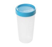 TATAY-Contenitore per alimenti con chiusura a vite, 0,6 L, in plastica, 8,5 x 8,5 x 16,5 cm, Plastica, blu, 0.6L
