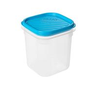 TATAY Contenitore Conservazione degli Alimenti, ermetica, capacità 0,7 l, Coperchio Flessibile a Pressione, Senza BPA, Adatto a microonde e lavastoviglie, Blu. Misure: 10 x 10 x 11,7 cm, 0,7L