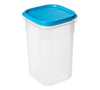 TATAY Contenitore per Alimenti, Ermetico, capacità 1L, Coperchio a Scatto Flessibile, Senza BPA, Adatto al microonde e alla lavastoviglie, Blu. Dimensione: 10 x 10 x 16,5 cm