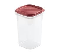TATAY Contenitori Ermetici per Alimenti 1L Top Flex | Coperchio a Pressione | Contenitori Plastica per Alimenti | Microonde, Lavastoviglie, Frigo, Freezer | Senza BPA | 10x10x16,5 cm, Rosso