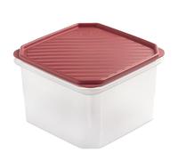 TATAY Contenitore per Alimenti, Ermetico, Capacità 2.9L, Coperchio a scatto flessibile, senza BPA, Adatto al microonde e alla lavastoviglie, Rosso mirtillo. Dimensione: 18,5 x 18,5 x 12,2 cm