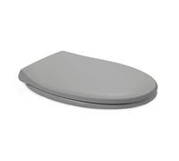 TATAY Coperchio WC universale Duroplast | Compatibile con WC Ovale | Rimozione rapida | Elevata resistenza e anti batterico | Montaggio rapido e facile | Forma ovale - Modello Comfort - Grigio chiaro