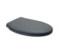 TATAY Coperchio WC universale Duroplast | Compatibile con WC Ovale | Rimozione rapida | Elevata resistenza e anti batterico | Montaggio rapido e facile | Forma Ovale - Modello Comfort - Grigio scuro