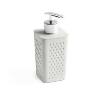 TATAY Dispenser per sapone Bohol, in polipropilene, senza BPA, in plastica riciclata al 100%, bianco. Dimensioni: 7 x 6,5 x 16 cm