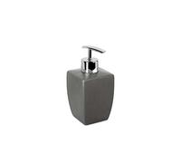 TATAY Dispenser di sapone THAI 7,5x7,5x15 cm Ceramica Resistente | Dispenser di sapone THAI | Misure 7,5x7,5x15 cm | Ceramica Resistente | Per Uso Quotidiano in Bagno, Grigio Antracite