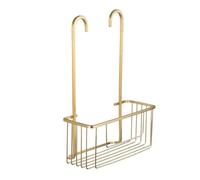 TATAY Estanteria Ducha Resistente | 100% Inoxidable | Estante Ducha sin Taladro | Colgador de Diseño Moderno | Resiste a la Humedad | Soporta Peso | 10 años de Garantía | 28 x 12,8 x 38,5 cm - Dorado