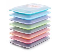 Set di Porta Salumi e Alimenti con Sistema Fresh, Conservazione Ottimale delle Fette in Frigorifero (8X Mix)