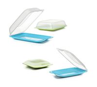 Tatay Fresh Mix - Set di 2+2 contenitori per salumi con coperchi rimovibili