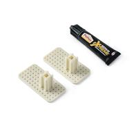 TATAY Kit di fissaggio con Colla Glue&Fix, comprendente la Colla Universale Repair Extreme Pattex (1 tubo da 20 gr e 2 pezzi per appendere gli accessori da bagno Slim)