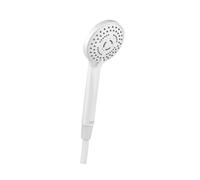 TATAY Kit doccia, include soffione e tubo flessibile Bombay, soffione doccia a risparmio idrico, 1,5 m lungo tubo, bianco. Dimensioni: 16 x 8 x 30 cm