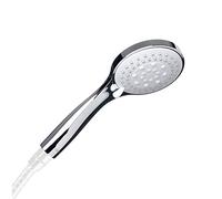 TATAY Malmö Ducha Mano multifuncional, 3 funciones, con Sistema ahorro Agua, Cromado Y Blanco, 10 cm de diámetro