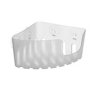 TATAY aspirazione Angolo scaffale in plastica 20 x 20 x 11 cm, Glace, 20X20X11 CM