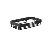TATAY Mensola Bagno senza Foratura Rettangolare | Sistema di Fissaggio Incluso (Quick Fix) | Resiste fino a 5 kg | Alluminio 100% Inossidabile | Cestello Doccia Organizer - 9 x 3,2 x 14 cm - Nero
