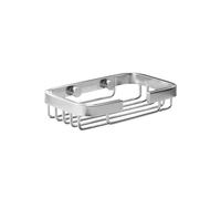 TATAY Mensola da doccia rettangolare senza trapano, con sistema di fissaggio (Quick Fix) | Resistenza fino a 5 kg | Alluminio 100% Inossidabile | Cestino doccia per ordinazione - 9 x 3,2 x 14 cm