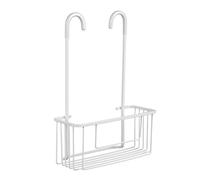 TATAY Porta Sapone per Doccia Appendino Doccia in Alluminio | Resiste Umidità e Corrosione | Supporta 8 kg | Installazione Facile Senza Fori | Design Moderno | 28 x 12,8 x 38,5 cm - Bianco Artico