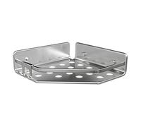 TATAY Mensola Bagno Senza Foratura Mensola Doccia Angolare in Alluminio | Include Viti e Sistema Fissaggio Quick Fix | Resistente all’Umidità | Moderno | 20 x 5,5 x 20cm - Modello Serenity - Argentato