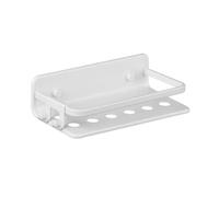 TATAY Mensola bagno Serenity – Alluminio, senza foratura, fissaggio Quick Fix, Bianco Artico