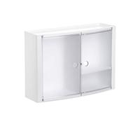 Tatay 4480200 Armadietto orizzontale con 2 ante in plastica, 46 x 15,5 x 32 cm, Plastica, Ghiaccio, 46 x 15,5 x 32 cm