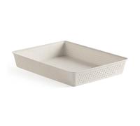 TATAY Organizer Cassetti A4 Bohol | Cestino Portaoggetti | Design Minimalista Funzionale | Ordine Casa e Ufficio | Plastica 100% Riciclata senza BPA | 26,5x35x5,5 cm, Ecohome