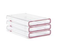 TATAY Organizer Frigorifero Fresh Box 0,6 L Senza BPA Design Modulare Set 3
