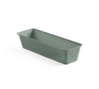 TATAY Organizzatore Slim Bohol, in polipropilene, senza BPA, 100% plastica riciclata, dimensioni: 8,5 x 26 x 5,5 cm, colore: verde