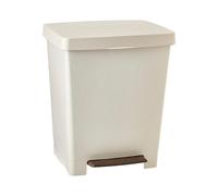 TATAY Pattumiera per Umido Cubik, 23L di Capacita, Pedale Retrattile, Polipropilene, senza BPA, Sacco della Spazzatura da 30 litri. Griggio. Misure 33,5 x 30 x 39 cm