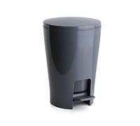 TATAY Pattumiera Diabolo Facile da Pulire Materiale Resistente e Durevole | Pattumiera Casa | Capacità 5 L | Misure 19x21x28,2 cm | Apertura a Pedale | Secchio Interno Rimovibile con Maniglia, Grigio