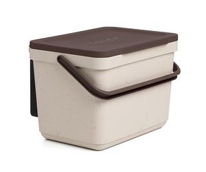 TATAY Pattumiera per Umido 6L | Compostiera da Cucina Smart con Supporto e Viti Incluse | Design Compatto e Funzionale | Materiale 100% Riciclato | 26,5x20,5x18,5 cm, Ecohome