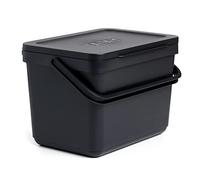 TATAY Pattumiera per Umido, Capacità 6L, polipropilene, Realizzata con Materiali Riciclati al 100%. Colore Nero. Misure 26,5 x 19 x 18,5 cm