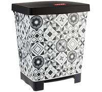 TATAY Pattumiera per Umido Cubik, 23L di Capacita, Pedale Retrattile, Polipropilene, senza BPA, Sacco della Spazzatura da 30 litri. Hydraulic. Misure 33,5 x 30 x 39 cm