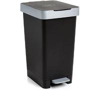 TATAY Pattumiera per Umido Smart, 25L di Capacita, Pedale Retrattile, Polipropilene, senza BPA, Sacco della Spazzatura da 30 litri, Nero. Misure 26 x 36 x 47cm
