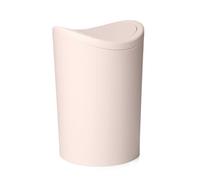 TATAY Cestino Bagno 6L con Coperchio Basculante | Capacità 6L | Design Compatto e Moderno | Materiale Resistente e Facile da Pulire | Prodotto in Spagna | 19 x 19 x 28 cm - Modello Standard - Beige