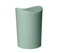 TATAY Cestino bagno con coperchio basculante – 6 L, compatto e facile da pulire – Verde