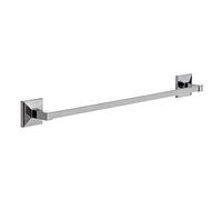 TATAY Porta Asciugamani Bagno Senza Fori o con Viti Grande | Include Kit Adesivo Glue&Fix (Regge fino a 5 kg) e Viti | Acciaio Inox | Design Moderno | 6 x 6,5 x 60 cm - Modello Iconik - Cromato